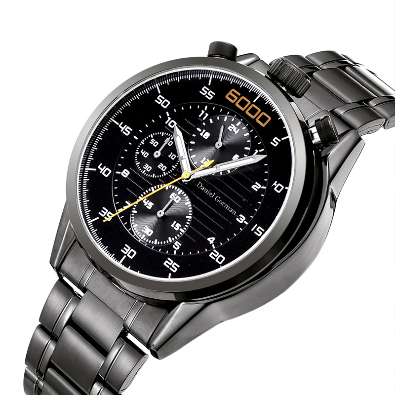 Даниэль Горман повседневные Quartz Watch Men Classical Sports Watches Классические часы из нержавеющей стали